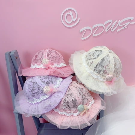 MyBeauty Sun Hat Wide Brim Sun Protection Breathable Baby Girls Lace Bucket Hat for Outdoor Shell Pink
MyBeauty Sun Hat Wide Brim Sun Protection Breathable Baby Girls Lace Bucket Hat for Outdoor Shell Pink