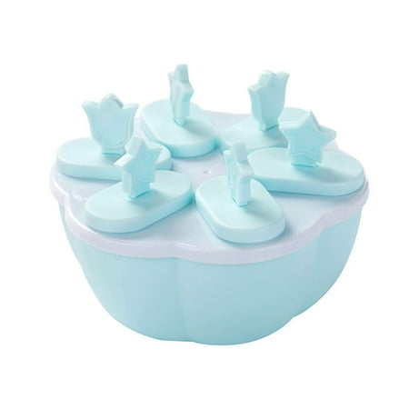 Frozen Popsicle Stencil Reusable Easy Release Ice Cream Making Blue Round