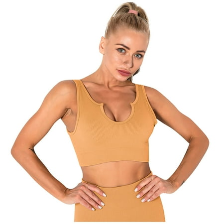 YDKZYMD Sports Bras for Women Stretch No Steel Ring Workout High Support Bra Light Brown M
YDKZYMD Sports Bras for Women Stretch No Steel Ring Workout High Support Bra Light Brown M