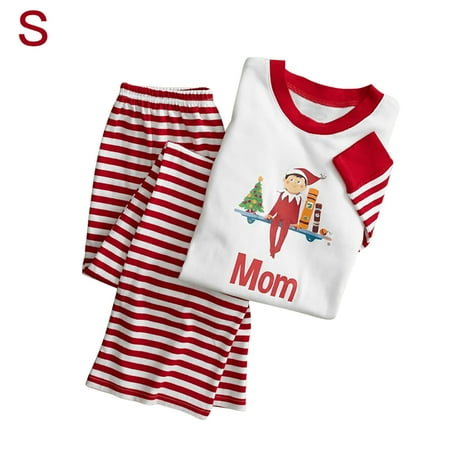 Parent-Child Pajamas Set Stripe Printing Christmas Family Clothing Polyester Family Outfit Female S
Parent-Child Pajamas Set Stripe Printing Christmas Family Clothing Polyester Family Outfit Female S