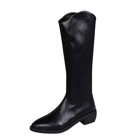 Qufokar Women S Knee High Boots Flat Warm Winter Boots With Side Zipper Knee High Boots for Women Flat Ladies Fashion Solid Color Leather Pointed Toe Back Zip Thick Sole Long Boots
Qufokar Women S Knee High Boots Flat Warm Winter Boots With Side Zipper Knee High Boots for Women Flat Ladies Fashion Solid Color Leather Pointed Toe Back Zip Thick Sole Long Boots