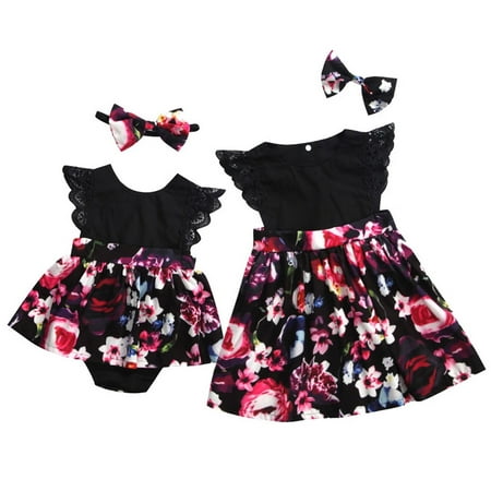 Huakaishijie Kids Baby Girls Sister Matching Clothes Floral Short Sleeve Lace Floral Dress Romper Outfit
Huakaishijie Kids Baby Girls Sister Matching Clothes Floral Short Sleeve Lace Floral Dress Romper Outfit