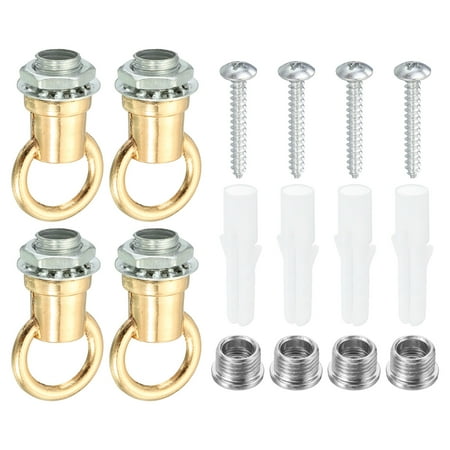 Uxcell 37mmx21mm Ceiling Hook 4 Pack Screw Hooks Light Fixtures Accessory for Hanging Plants Chandeliers Pale Gold
Uxcell 37mmx21mm Ceiling Hook 4 Pack Screw Hooks Light Fixtures Accessory for Hanging Plants Chandeliers Pale Gold