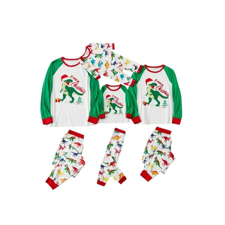 Afunbaby Matching Family Christmas Pajamas Cartoon Dinosaur Print Long Sleeve Round Neck T-Shirt Long Pants Long Jumpsuit
Afunbaby Matching Family Christmas Pajamas Cartoon Dinosaur Print Long Sleeve Round Neck T-Shirt Long Pants Long Jumpsuit
