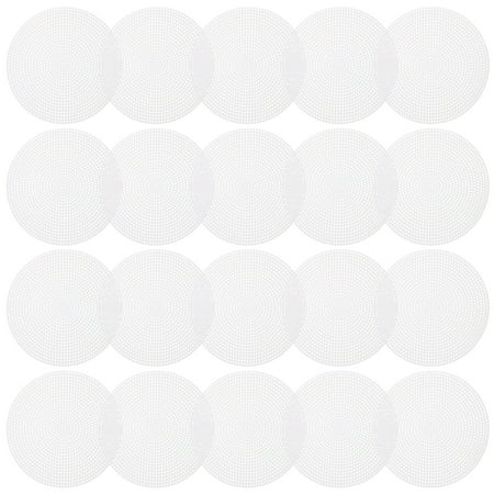 20PCS DIY Round Cross Stitch Plastic Grid Plate 3D Embroidery Mesh Sheet DIY Bag Bottom Liner Board Manual DIY Mesh Piece for DIY Use White Size 14.7cm
20PCS DIY Round Cross Stitch Plastic Grid Plate 3D Embroidery Mesh Sheet DIY Bag Bottom Liner Board Manual DIY Mesh Piece for DIY Use White Size 14.7cm