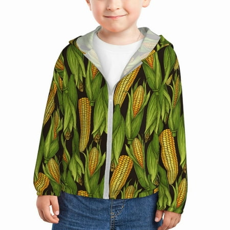 Gaeub Corn 2 Print Athletic Sun Protection Hoodie for Kids Long Sleeve Outdoor UV Shirt Running Fishing Top for Boys Girls-5 Years
Gaeub Corn 2 Print Athletic Sun Protection Hoodie for Kids Long Sleeve Outdoor UV Shirt Running Fishing Top for Boys Girls-5 Years