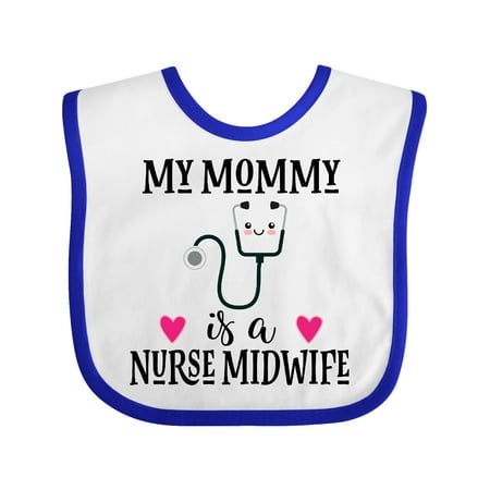 Inktastic Nurse Midwife Mom Gift Baby Girl Bib