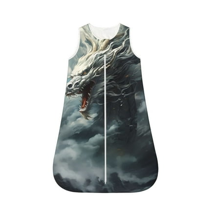 Fotbe Cloud White Dragon Pattern Sleep Sack - Baby Wearable Blanket with Zipper Extra Soft Cotton Sleeveless Sleeping Bag for Infants-Small
Fotbe Cloud White Dragon Pattern Sleep Sack - Baby Wearable Blanket with Zipper Extra Soft Cotton Sleeveless Sleeping Bag for Infants-Small