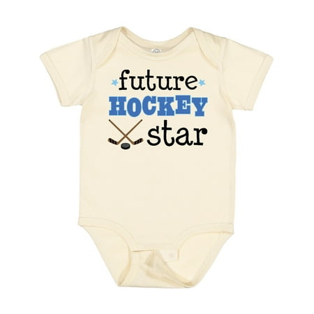 Inktastic Future Hockey Star Sports Gift Baby Boy or Baby Girl Bodysuit
