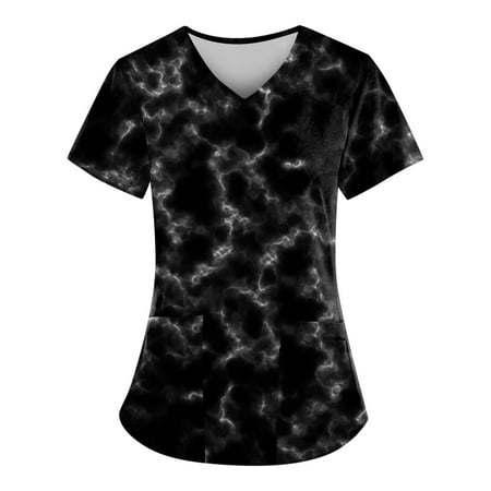 Sksloeg Scrub Top for Women Fashion 2023 Vintage Marble Printed Top Comfort Scrubs Women s V-Neck Workwear Shirts Nursing Working Uniform Dark Gray XXXXXL
Sksloeg Scrub Top for Women Fashion 2023 Vintage Marble Printed Top Comfort Scrubs Women s V-Neck Workwear Shirts Nursing Working Uniform Dark Gray XXXXXL