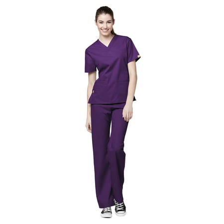 WonderWink Origins Women s Bravo V-Nect Top & Quebec Cargo Pant Scrub Set