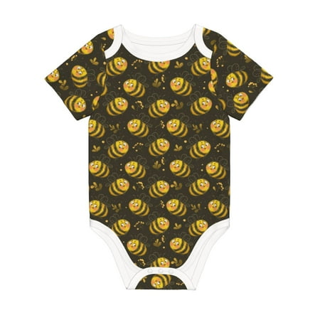Coaee Cute Cartoon Bees for Soft Cotton Baby Short-Sleeve Bodysuit Baby Girls Boys Bodysuit Romper
Coaee Cute Cartoon Bees for Soft Cotton Baby Short-Sleeve Bodysuit Baby Girls Boys Bodysuit Romper