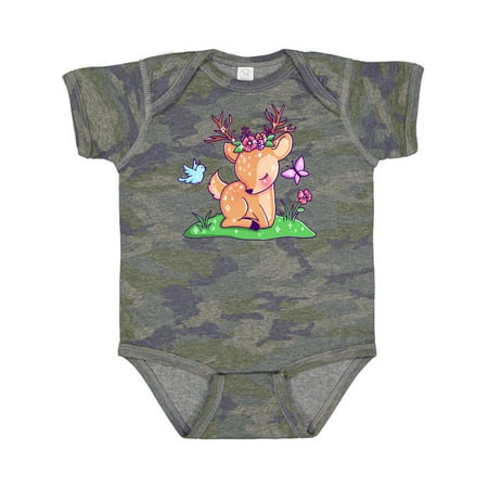 Inktastic Cute Baby Deer with Butterfly Bird and Flowers Gift Baby Boy or Baby Girl Bodysuit
Inktastic Cute Baby Deer with Butterfly Bird and Flowers Gift Baby Boy or Baby Girl Bodysuit