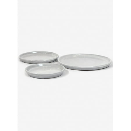 9 3/4in White Ceramic Saucer