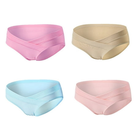 Frcolor 4pcs Supple Low Waist Maternity Nursing Panties Underwear for Pregnant Women
Frcolor 4pcs Supple Low Waist Maternity Nursing Panties Underwear for Pregnant Women