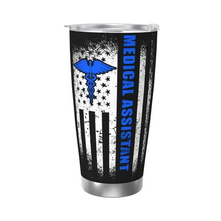 Medical Assistant American Flag 20 Oz Water Bottle Insulated Tumblers Stainless Steel Cups Double Wall Tumbler with Lid
Medical Assistant American Flag 20 Oz Water Bottle Insulated Tumblers Stainless Steel Cups Double Wall Tumbler with Lid