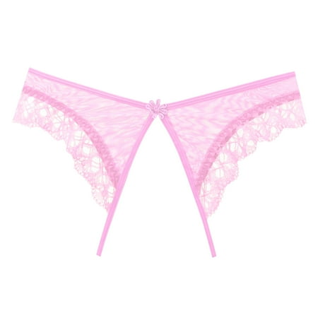 Womens Briefs Panties Slit Free Lace Thong Low Waist Lace Trim T Panties Lingerie For Women
Womens Briefs Panties Slit Free Lace Thong Low Waist Lace Trim T Panties Lingerie For Women
