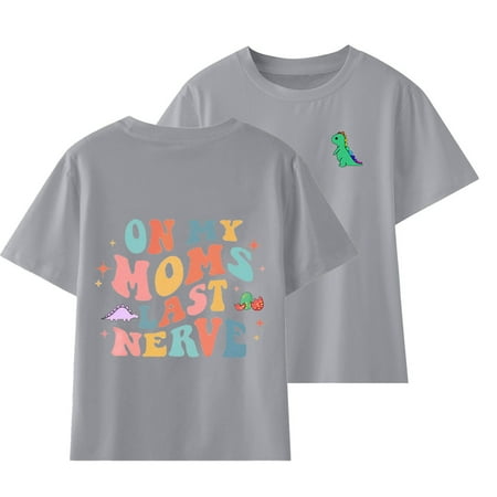 Leodye Clearance Toddler Boys Girl Comfortable Solid Color Print Short Sleeve Cotton T-shirt Top Gray 13T(13-14 Years)
Leodye Clearance Toddler Boys Girl Comfortable Solid Color Print Short Sleeve Cotton T-shirt Top Gray 13T(13-14 Years)