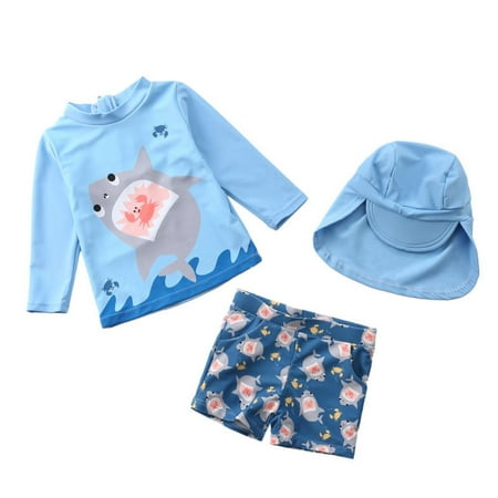 Uccdo 3Pcs Toddler Boys Rashguard Swimsuit Set Kids Long Sleeve Cartoon Print Bathing Suit Swimwear with Sun Hat 1-7T
Uccdo 3Pcs Toddler Boys Rashguard Swimsuit Set Kids Long Sleeve Cartoon Print Bathing Suit Swimwear with Sun Hat 1-7T
