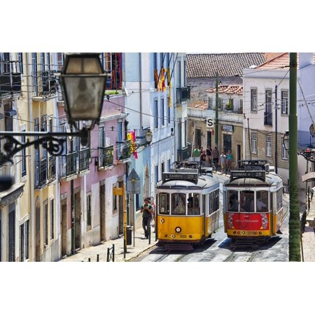 Portugal, Lisbon. Famous Old Lisbon Cable Car Print Wall Art By Terry Eggers