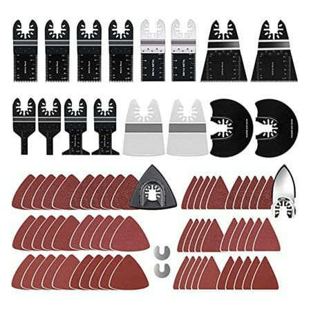 Oscillating Saw Blades 80Pack Oscillating Tool Blades for Wood Metal Plastics Quick Release Multi Tool Kits for
Oscillating Saw Blades 80Pack Oscillating Tool Blades for Wood Metal Plastics Quick Release Multi Tool Kits for