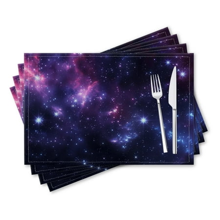 BaHomeck placemats Set of 4 rectangle Linen Cotton Placemats for Dining Table Washable Heat Resistant 18*12inch Starry Sky Background With Vibrant Purple And Blue Colors
BaHomeck placemats Set of 4 rectangle Linen Cotton Placemats for Dining Table Washable Heat Resistant 18*12inch Starry Sky Background With Vibrant Purple And Blue Colors