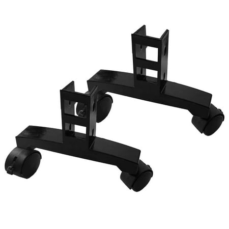 Mduoduo Foot Bracket for Infrared Heater Adjustable Stand with Wheels for Easy Movement Black