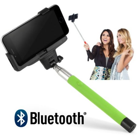 Hashub Goods 2015 Wireless Bluetooth Universal Green Selfie Stick Smartphones