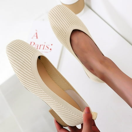WOXINDA Fashion Women s Casual Shoes Breathable Slip-on Heels Leisure Sneakers