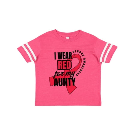 Inktastic I Wear Red For My Aunty Stroke Awareness Gift Toddler Boy or Toddler Girl T-Shirt
Inktastic I Wear Red For My Aunty Stroke Awareness Gift Toddler Boy or Toddler Girl T-Shirt