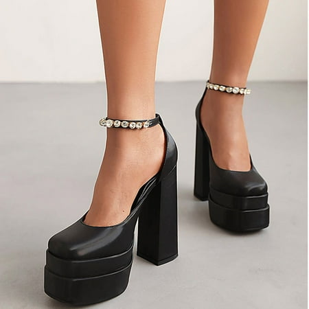 Women s Sexy Super High Waterproof Platform Thick Heel Buckle Rhinestone Sandals
Women s Sexy Super High Waterproof Platform Thick Heel Buckle Rhinestone Sandals