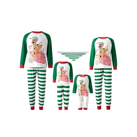 Liangchengmei Family Christmas Pajamas Matching Set Dog Print Long-Sleeve Tops with Striped Pants Sleepwear Set for Adult Kid Baby Dog
Liangchengmei Family Christmas Pajamas Matching Set Dog Print Long-Sleeve Tops with Striped Pants Sleepwear Set for Adult Kid Baby Dog