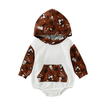 Xmarks Infant Boys Girls Long Sleeve Cartoon Cow Printed Hooded Pullover Romper Newborn Sweatshirt Bodysuits Dark Red 12-18M
Xmarks Infant Boys Girls Long Sleeve Cartoon Cow Printed Hooded Pullover Romper Newborn Sweatshirt Bodysuits Dark Red 12-18M