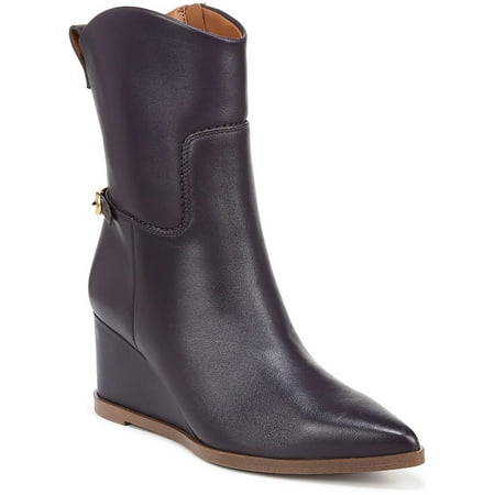 Franco Sarto Womens Etta Leather Pointed Toe Booties