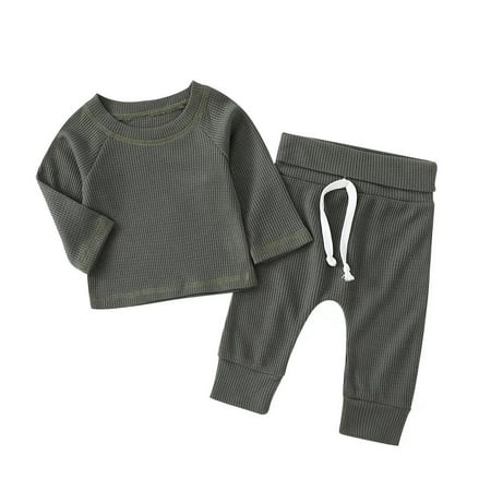 Baby Boys Girls Long Sleeve Knitted Cotton Shirt Tops Solid Pants Sleepwear Pajamas Outfit Set 2PCS Clothes Fall Sweatshirt Baby Boy Suit Outfit
Baby Boys Girls Long Sleeve Knitted Cotton Shirt Tops Solid Pants Sleepwear Pajamas Outfit Set 2PCS Clothes Fall Sweatshirt Baby Boy Suit Outfit