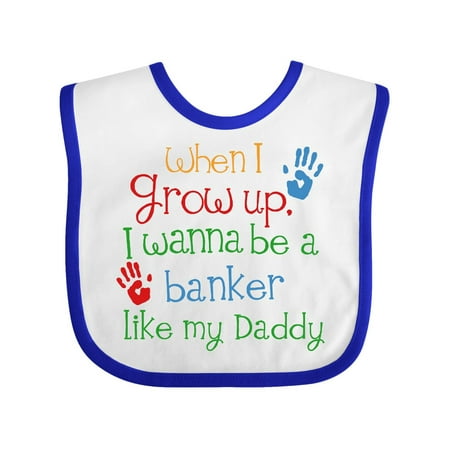 Inktastic Banker like Daddy Gift Baby Boy or Baby Girl Bib