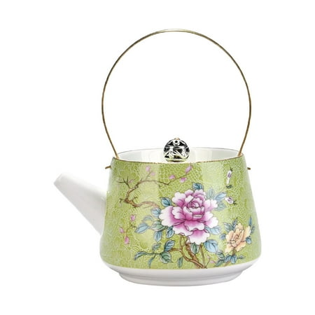 Ceramic Teapot Ceramic Enamel Tea Pot Heat Temperature Resistant Teapot