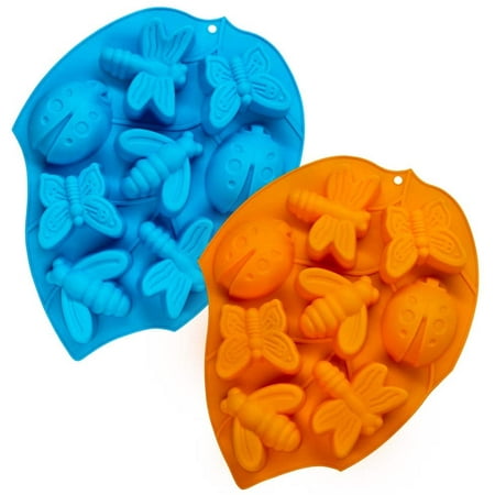 2 pcs 3D Silicone Cake Molds 8-Cavity Insect Muffin Mould Kitchen Pastry Baking Pan for Fat Bomb Chocolate Candy Cupcake Soap Candle - Blue Orange
2 pcs 3D Silicone Cake Molds 8-Cavity Insect Muffin Mould Kitchen Pastry Baking Pan for Fat Bomb Chocolate Candy Cupcake Soap Candle - Blue Orange