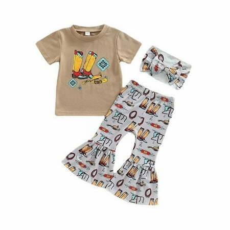 Children Summer Suit 0-4 Years Old Bohemian Style T-Shirt Short Sleeve Flared Pants Hair Accessories Three Sets Kids Child Clothing Streetwear Newborn Infant Dailywear Outwear
Children Summer Suit 0-4 Years Old Bohemian Style T-Shirt Short Sleeve Flared Pants Hair Accessories Three Sets Kids Child Clothing Streetwear Newborn Infant Dailywear Outwear