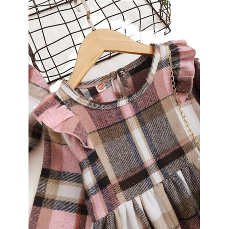 Cute Plaid Round Neck Smock Long Sleeve Multicolor Toddler Girls Dresses (Girl s)
Cute Plaid Round Neck Smock Long Sleeve Multicolor Toddler Girls Dresses (Girl s)