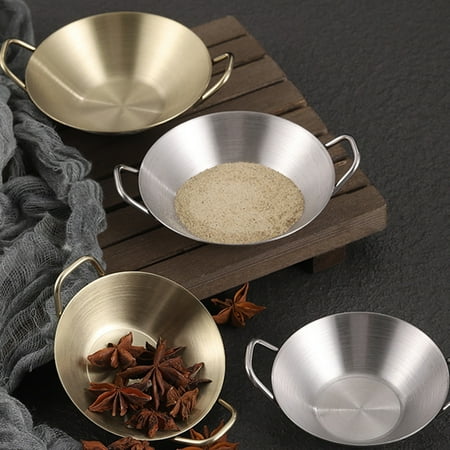 Yesbay Sauce Dish Rustproof Drop-resistant Mirror Polishing Storage Stainless Steel Ergonomic Handle Seasoning Cup for Canteen
Yesbay Sauce Dish Rustproof Drop-resistant Mirror Polishing Storage Stainless Steel Ergonomic Handle Seasoning Cup for Canteen