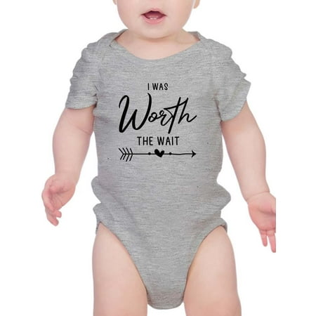 I Was Worth The Wait Bodysuit Infant -Smartprints Designs Newborn