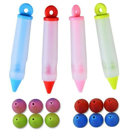 LNGOOR 4Pcs Pastry Cream Chocolate Decorating Syringe Silicone Plate Paint Pen Cake Cookie Ice Cream Decorating Pens
LNGOOR 4Pcs Pastry Cream Chocolate Decorating Syringe Silicone Plate Paint Pen Cake Cookie Ice Cream Decorating Pens