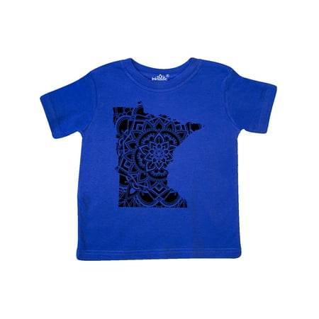 Inktastic Minnesota Silhouette Mandala Gift Toddler Boy or Toddler Girl T-Shirt