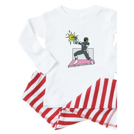 CafePress - Power Rangers Black Ranger Blasting - Toddler Long Sleeve Pajama set