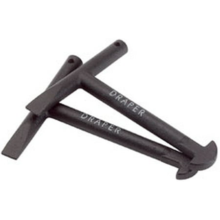 Draper 89721 2x 130mm Manhole/Drain Cover Lifting/Removal/Lifter Tool Keys