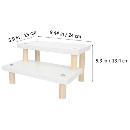 Stair Shape Display Shelf Wooden Blind Box Display Rack Figures Display Stand