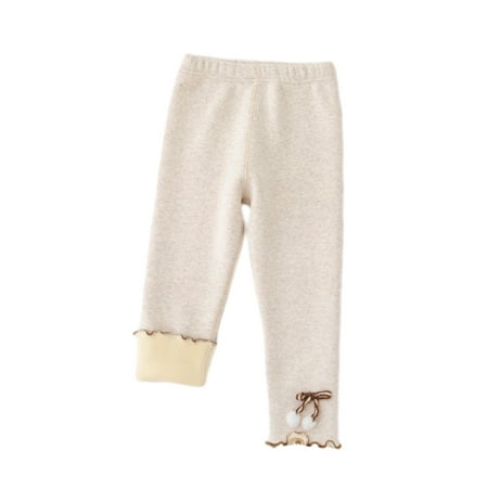 COFEST Winter Girls Warm Fleece Lined Leggings Elastic Cotton Pants Suitable For 2-10 Years Old Beige 130
COFEST Winter Girls Warm Fleece Lined Leggings Elastic Cotton Pants Suitable For 2-10 Years Old Beige 130
