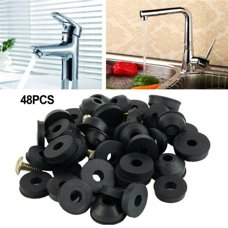 Lierteer Flat And Beveled Faucet Washers And Brass Bibb Screws Assortment