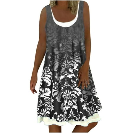 Pink Dress Black Dress Women s O-Neck Printed Loose Casual Fashion Fake Two Lay Sleeveless Dress on Clearance Dress Pants Women Dresses for Women 2022 Flower Girl Dress Black S
Pink Dress Black Dress Women s O-Neck Printed Loose Casual Fashion Fake Two Lay Sleeveless Dress on Clearance Dress Pants Women Dresses for Women 2022 Flower Girl Dress Black S